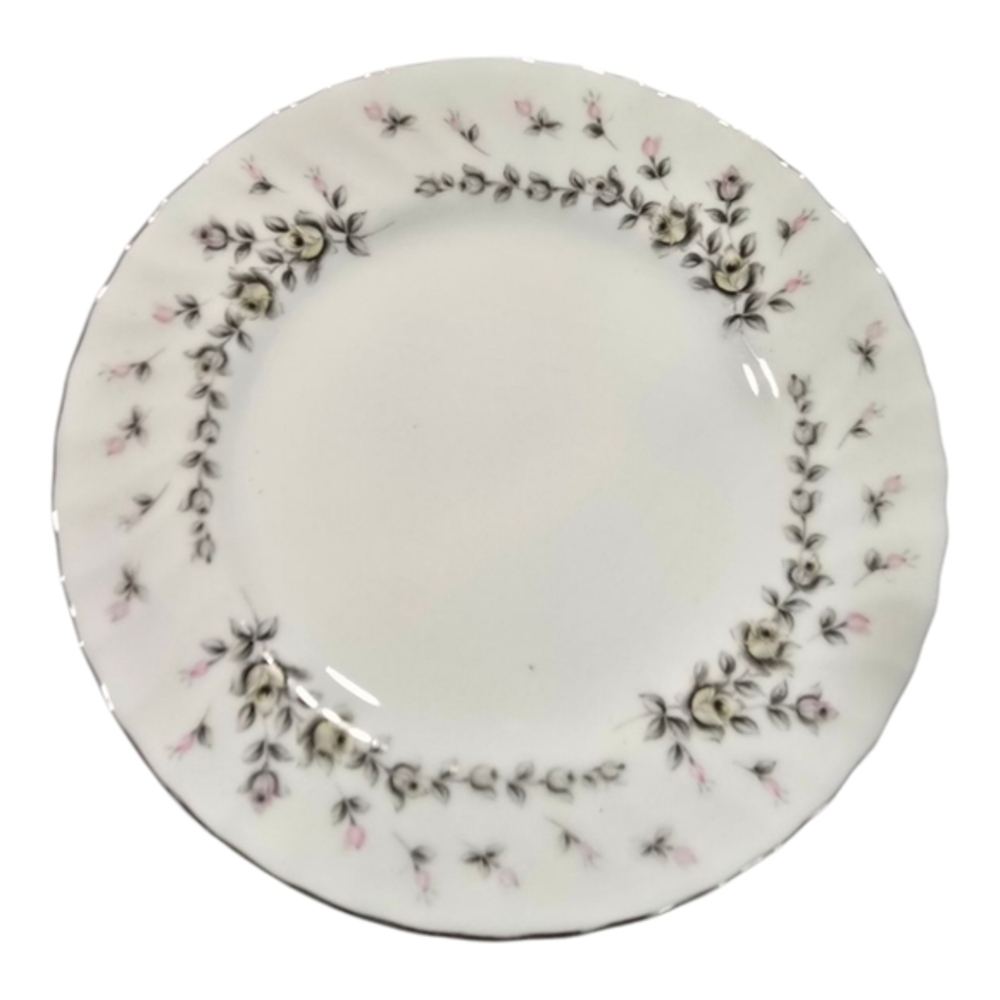 Style House Picardy Elegant Rosebud Floral Bread Plate‎ Silver Lot Bundle Of 10
